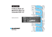 Blaupunkt Montreux-RCR-127 - Owners Manual